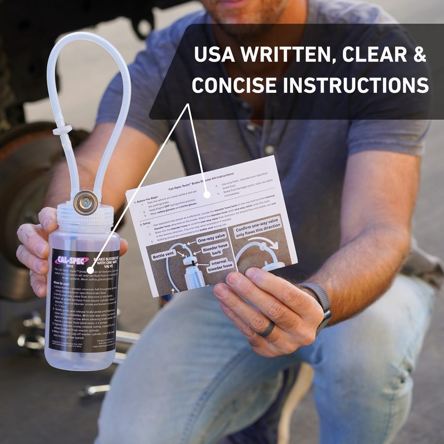 Clear USA-written instruction card included with the Cal-Spec kit